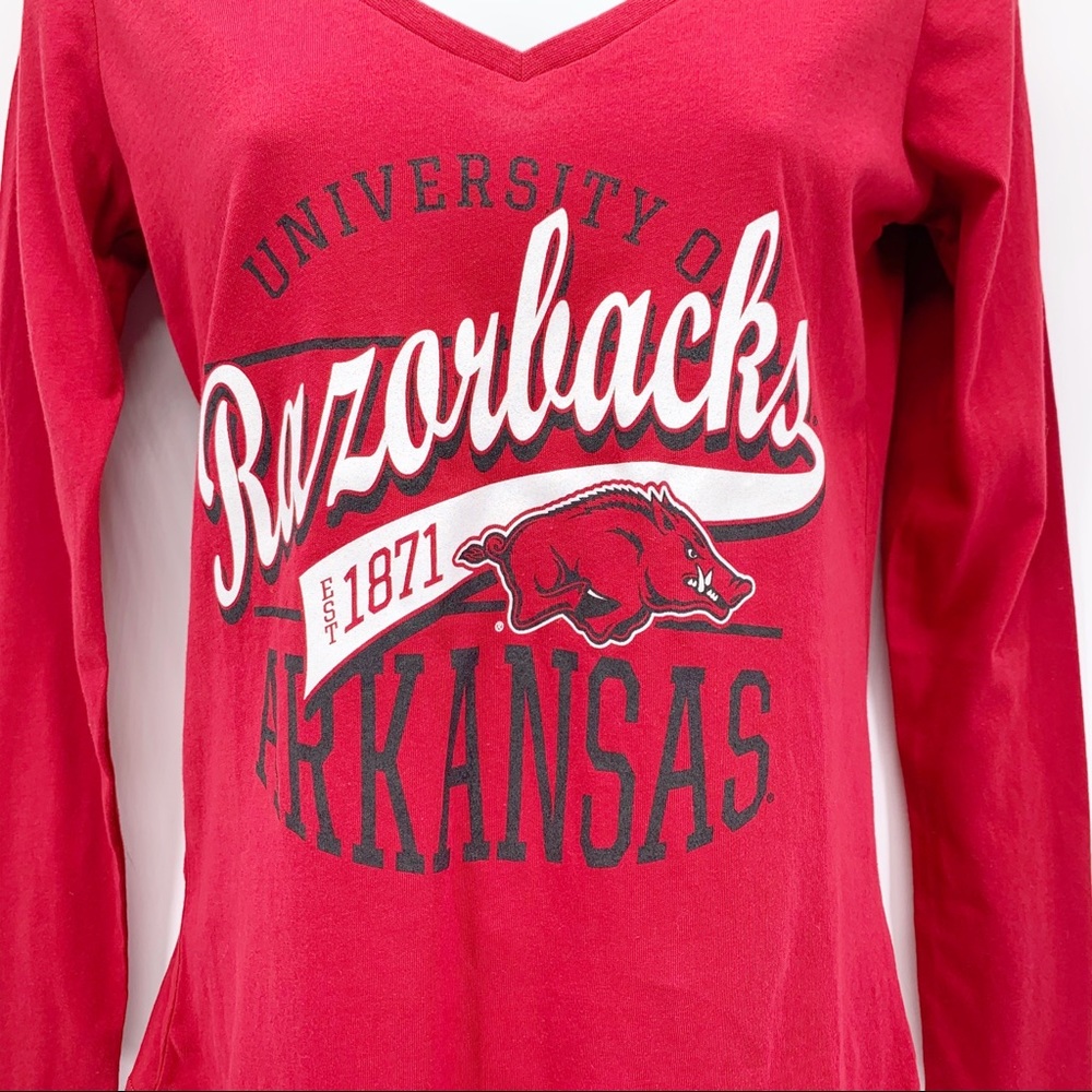 NEW Champion Arkansas Razorbacks Women’s Long Sleeve Shirt Size XS - Picture 2 of 7